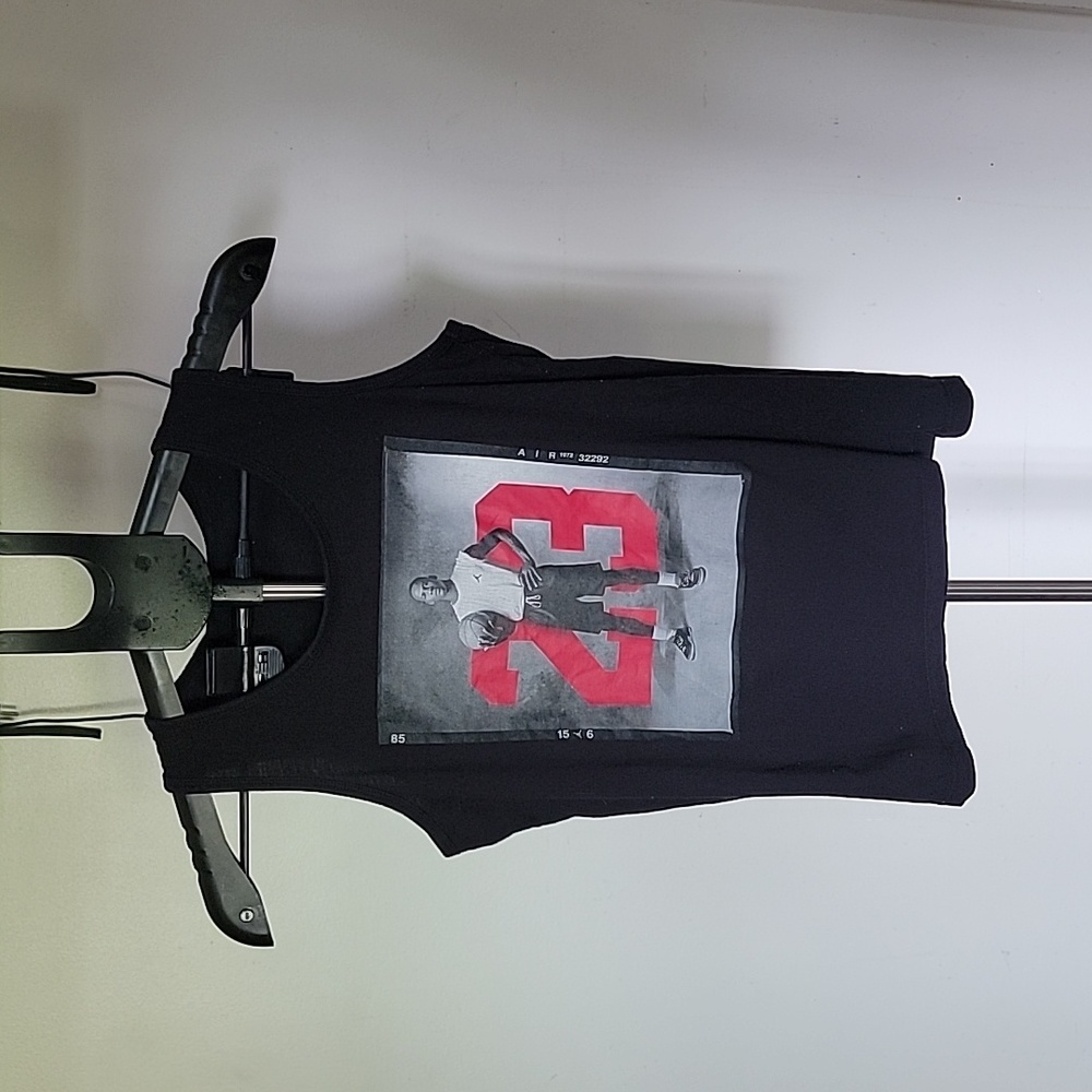 Boy's Jordan Graphic Tank Top,  Black, Gray and Red, Size L(10-12)
